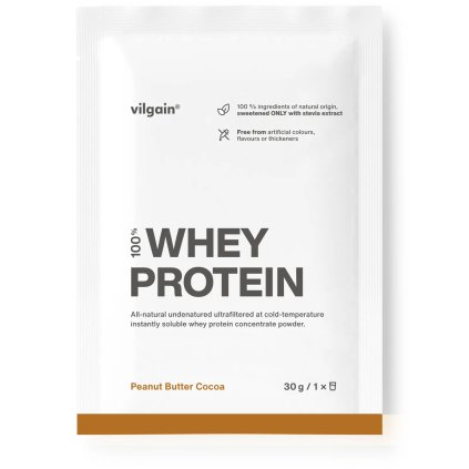 Vilgain Whey Protein kakao s arašídovým máslem 30 g