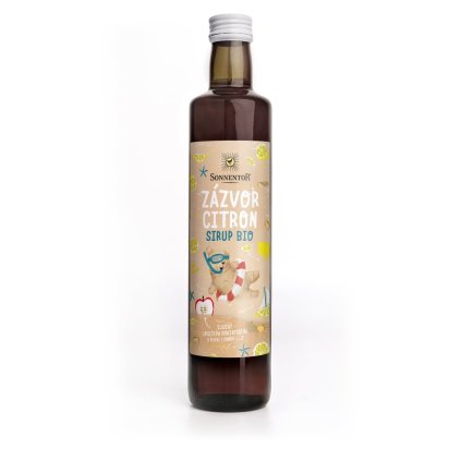 Sonnentor Zázvor - citron sirup bio 500 ml