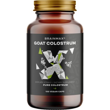 BrainMax Goat Colostrum, kozí kolostrum 250 mg, 100 rostlinných kapslí