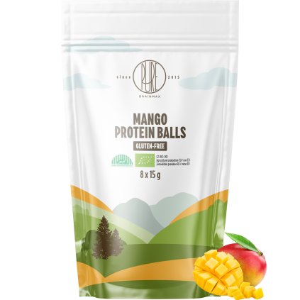 BrainMax Pure Protein Balls Mango, Proteinové kuličky, Mango, BIO, 8 ks