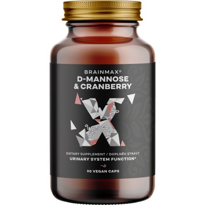 BrainMax D-Mannose & Cranberry, 90 rostlinných kapslí