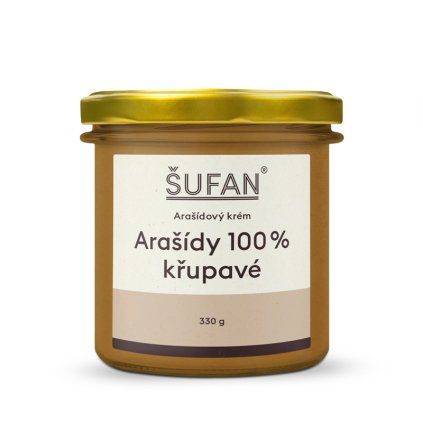 Arašídové máslo křupavé 330 g Šufan