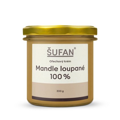 Máslo z loupaných mandlí 330 g Šufan