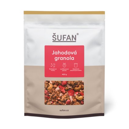 Granola jahodová 400 g Šufan