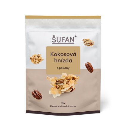 Kokosová hnízda s pekany 170 g Šufan