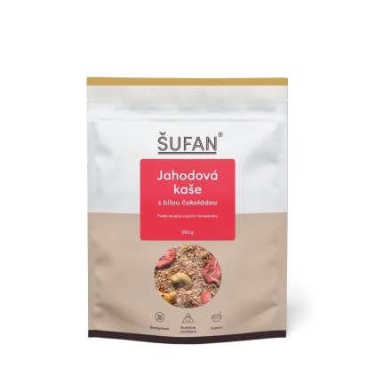 Jahodová kaše s bílou čokoládou 250 g Šufan