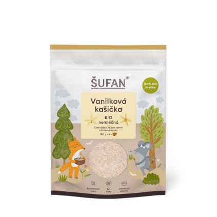 Vanilková kašička BIO nemléčná 180 g Šufan