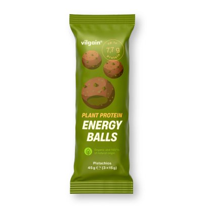 Vilgain Plant Protein Energy Balls BIO - Pistácie 45 g (3 x 15 g)