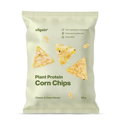 Vilgain Kukuřičné proteinové chipsy BIO - Cibule se sýrem 60g