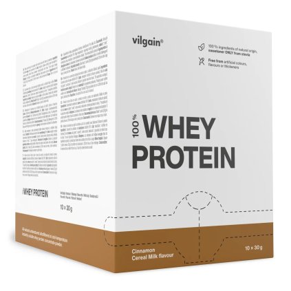 Vilgain Whey Protein Skořicové lupínky 300 g (10 x 30g)