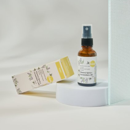 Kondicionační vlasový sprej s ceramidy a B5 (pro rozčesávání vlasů) 30 ml Kvítok