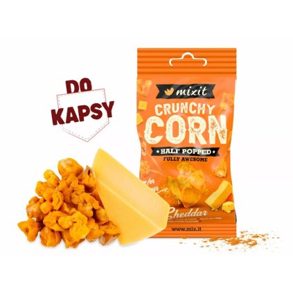 Crunchy corn do kapsy - Cheddar 40g