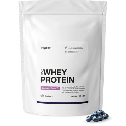Vilgain Lactose Free Whey Protein Borůvka 1000 g