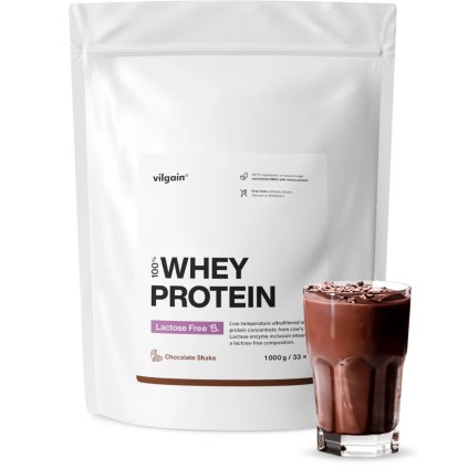 Vilgain Lactose Free Whey Protein Čokoládový šejk 1000 g