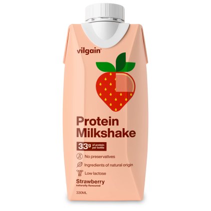 Vilgain Protein Milkshake Jahoda 330 ml