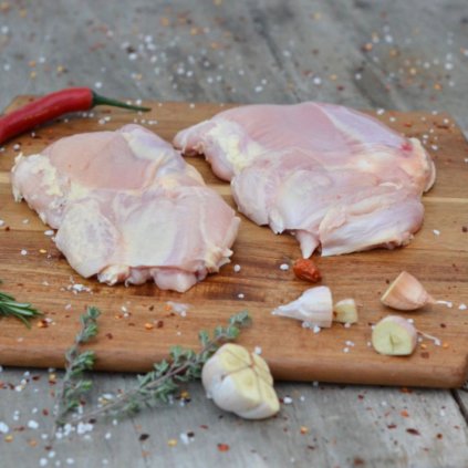 Kuřecí stehenní plátky