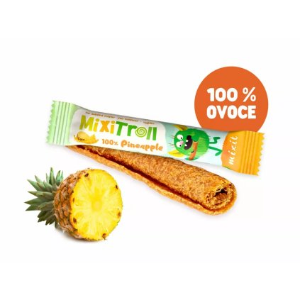Ovocná rolka MixiTroll - 100 % Ananas 20g Mixit