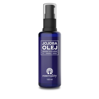Jojobový olej 100 ml lisovaný za studena s pumpičkou | Renovality
