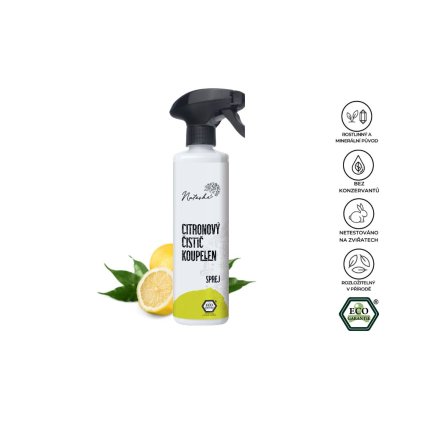 Citronový čistič koupelen sprej 500ml Natasha