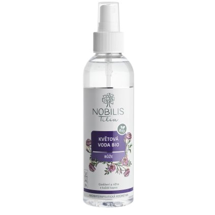 Květová voda BIO Růže 200 ml - plastová lahev NOBILIS