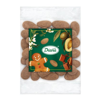 Mandle v mléčné čokoládě sypané pernikovým kořením 100g Diana