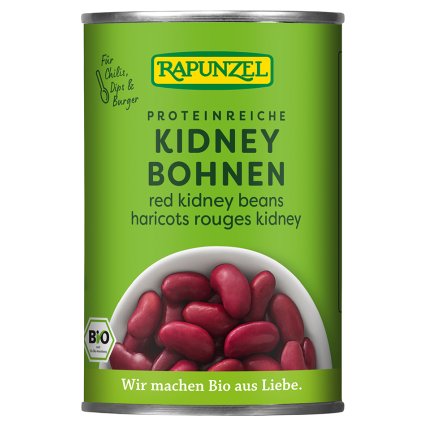 Bio červené fazole sterilované 400 g RAPUNZEL