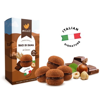 Mixit Italian bakery - Cookie Baci di Dama al Cacao 170g