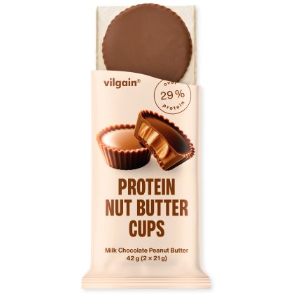 Vilgain Protein Nut Butter Cups ⁠Arašídové máslo v mléčné čokoládě 42 g (2 x 21 g)