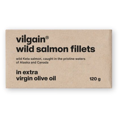 Vilgain Filety z divokého lososa - v olivovém oleji 120g