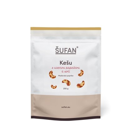 Kešu s uzenou paprikou a solí 200 g Šufan