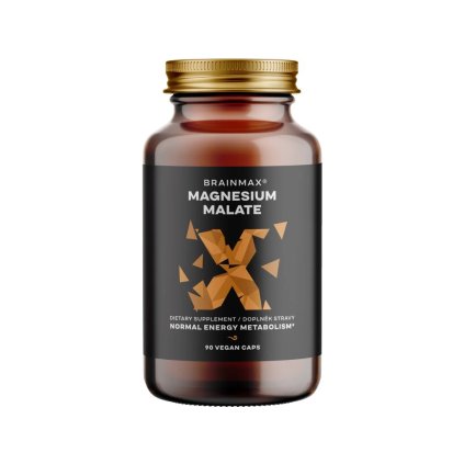 BrainMax Magnesium Malate, 90 rostlinných kapslí