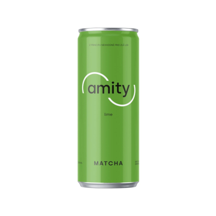 Matcha limeta 330ml plechovka Amity