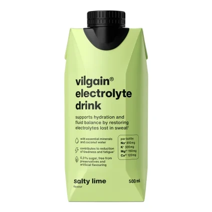 Vilgain Electrolyte Drink Salty Lime 500 ml