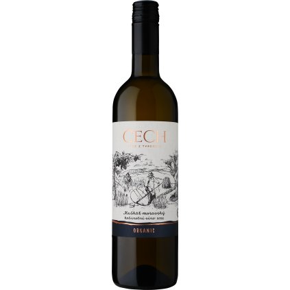 Bio Muškát moravský kabinetní bílé Vinařství Čech 12% 750ml