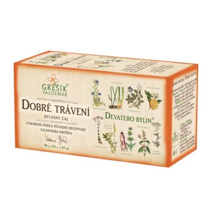 Dobré trávení bylinný porcovaný čaj 30g GREŠÍK