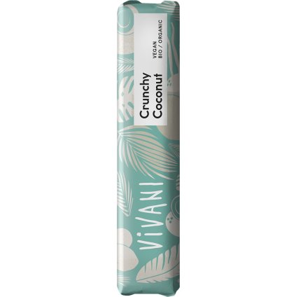 Bio vegan čoko tyčinka křupavý kokos 35 g VIVANI