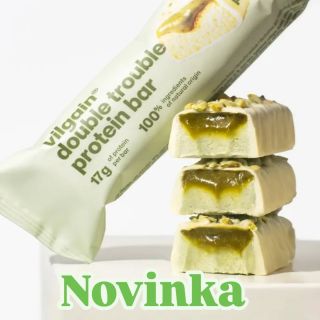 🥜 Pistáciová Double Trouble je tady! 💪🍫 Vyzkoušejte skvělou Vilgain Double Trouble Protein Bar – pistácie. Dvouvrstvá...