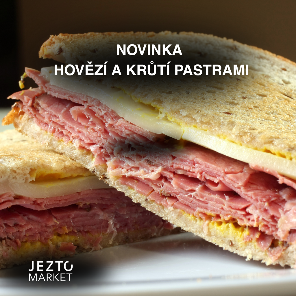 Hovězí a krůtí pastrami