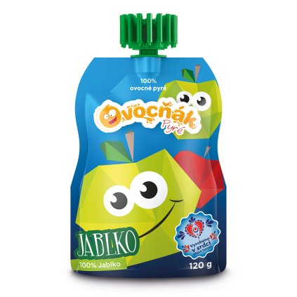 100% jablečné pyré 120g Ovocňák