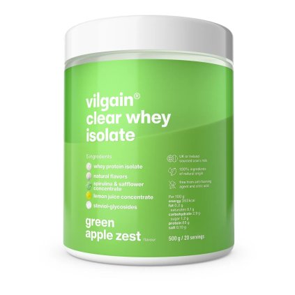 Vilgain Clear Whey Isolate Green apple zest 500 g