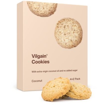 Vilgain Cookies BIO kokos 135 g (4 x 2 sušenky)