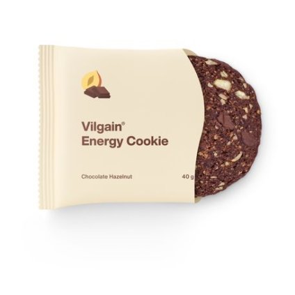 Vilgain Energy Cookie BIO čokoláda s lískovými ořechy 40 g