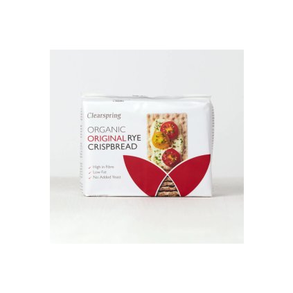 BIO žitný křupavý chléb - originál - vegan - Clearspring 200g