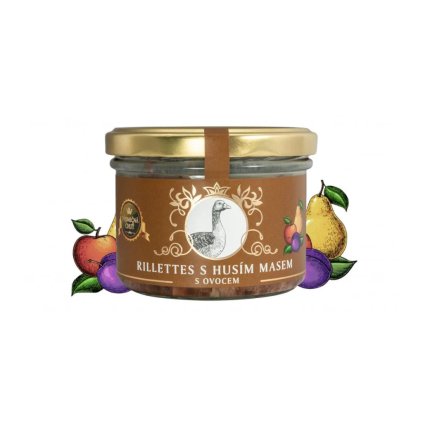 Rillettes s husím masem s ovocem - Vineco 180g