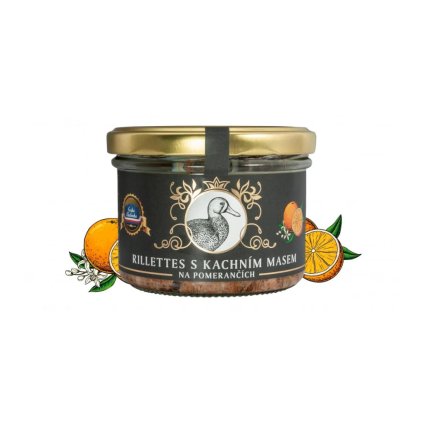 Rillettes s kachním masem na pomerančích - Vineco 180g