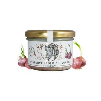 Škvarkové sádlo z divočáka s cibulkou - Vineco 150g