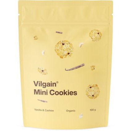 Vilgain Mini Cookies BIO kešu a vanilka 100 g