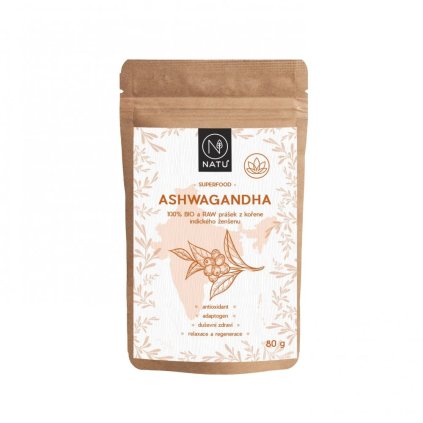 Ashwagandha BIO prášek 80g Natu