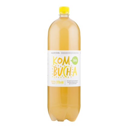 BIO Kombucha bancha s příchutí citron 2 l COUNTRY LIFE