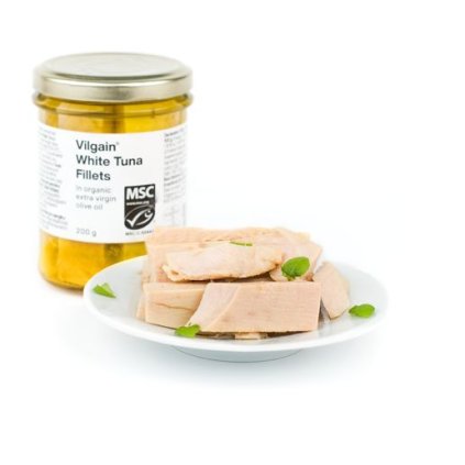 Vilgain Tuňák bílý filety v bio extra panenském olivovém oleji 200 g